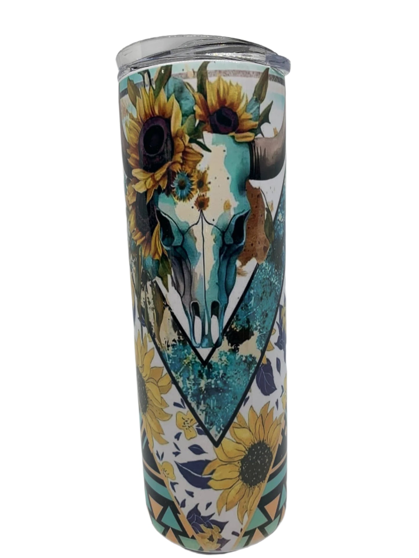 Bull Skull & Sunflowers (20 oz)