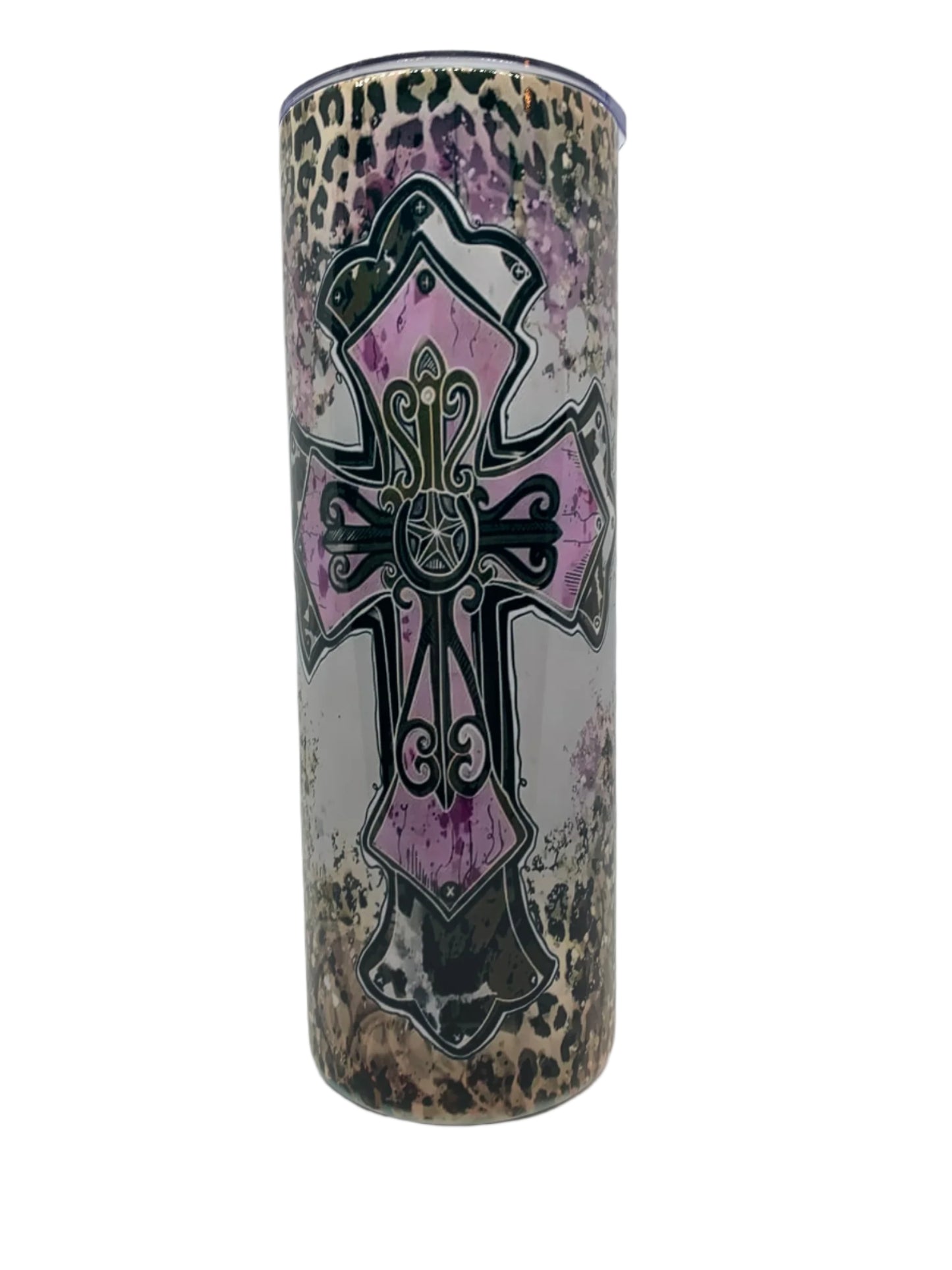 Purple/Pink Cross (20 oz)